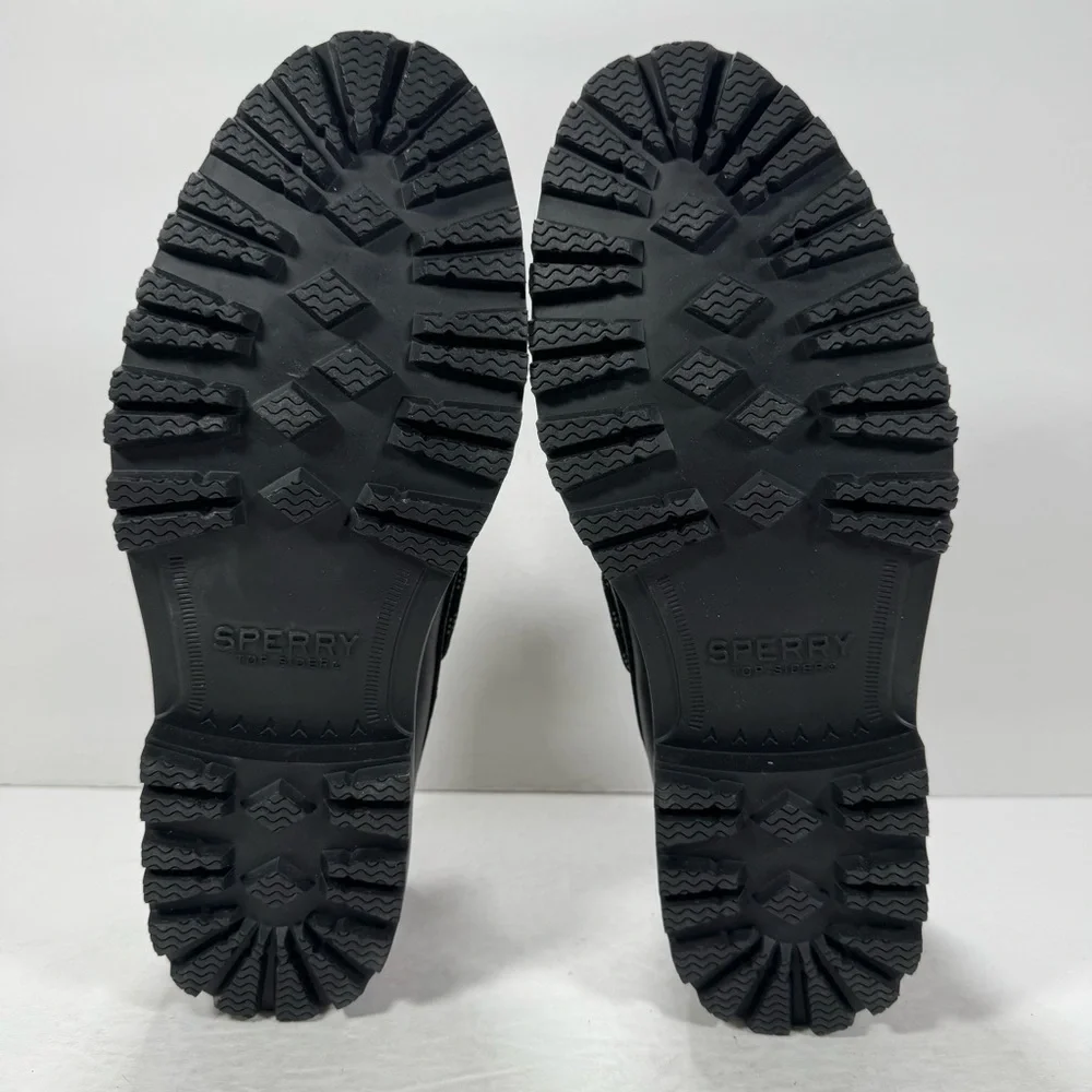 Herschel Supply Co Authentic Original 3-Eye Waterproof Black Boat Shoe Men 7.5